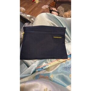 Turkish Airlines Mandarina Duck Amenity Kit Navy Blue Travel Pouch Bag